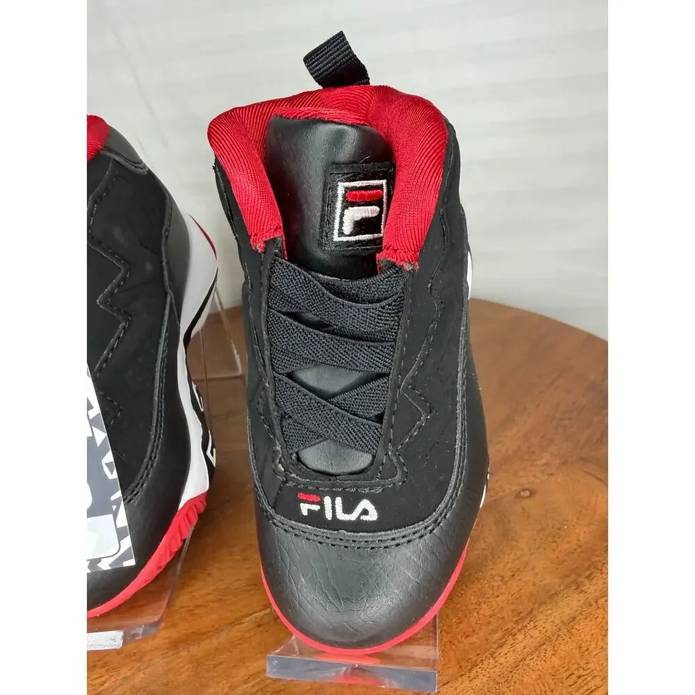 NWT Fila MB Infant Basketball Shoes Black Red Size 5 MSRP $50